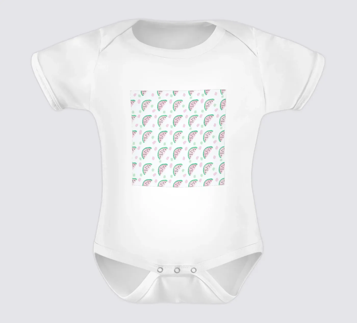 Watermelon Pattern short-sleeve baby romper by Vasare Nar