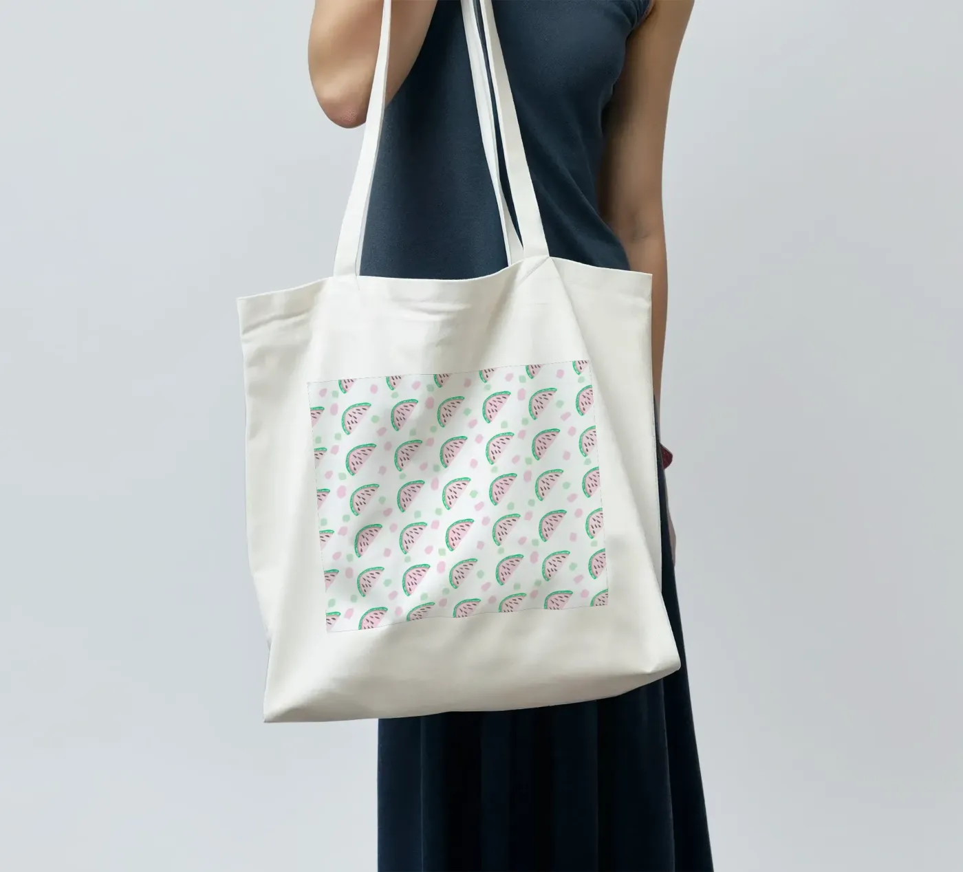 Watermelon Pattern tote bag by Vasare Nar
