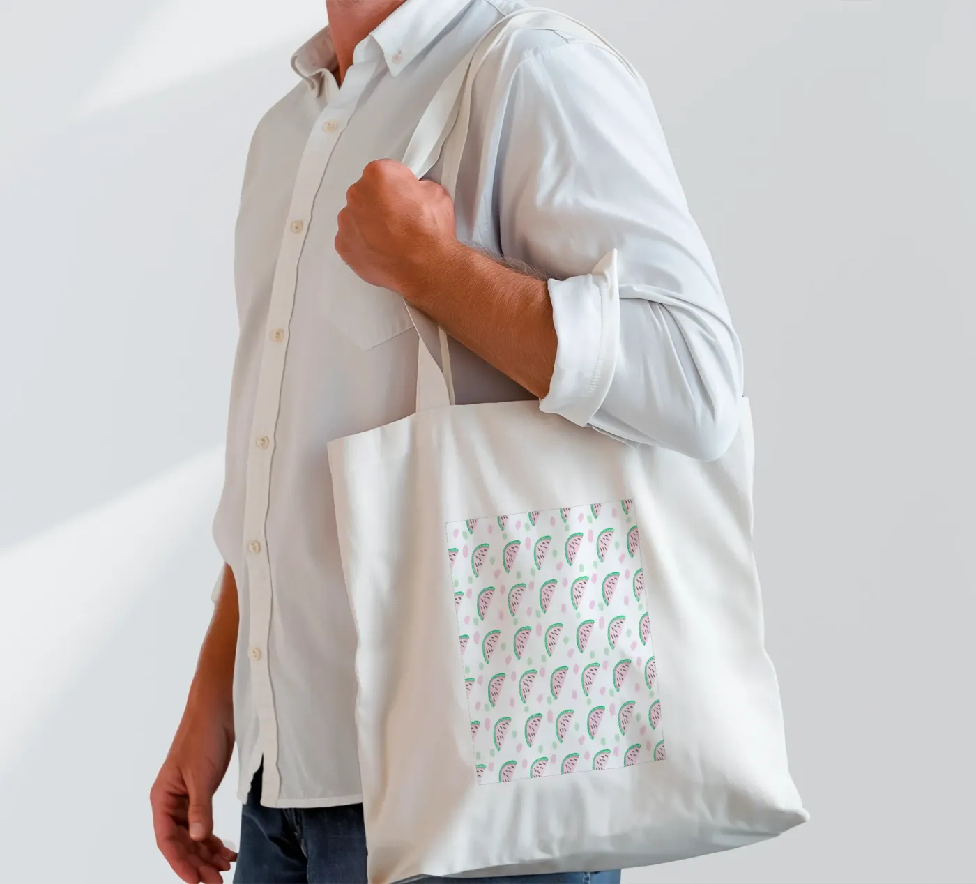 Watermelon Pattern tote bag by Vasare Nar