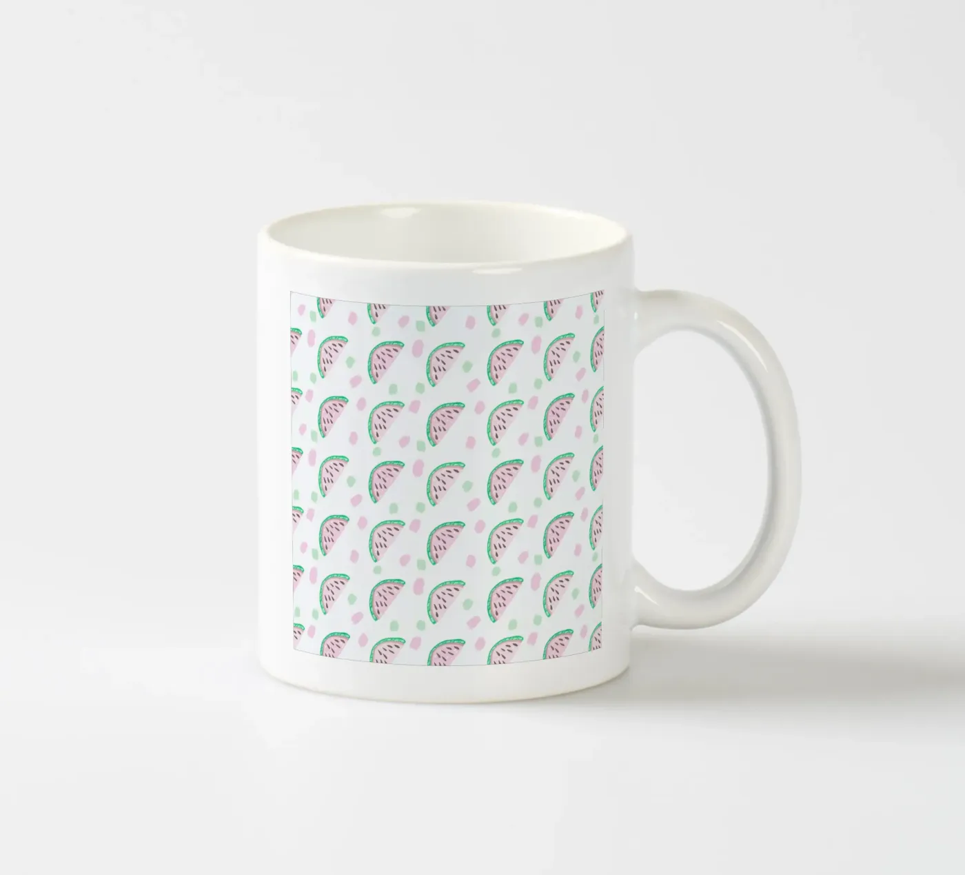Watermelon Pattern mug en céramique de Vasare Nar