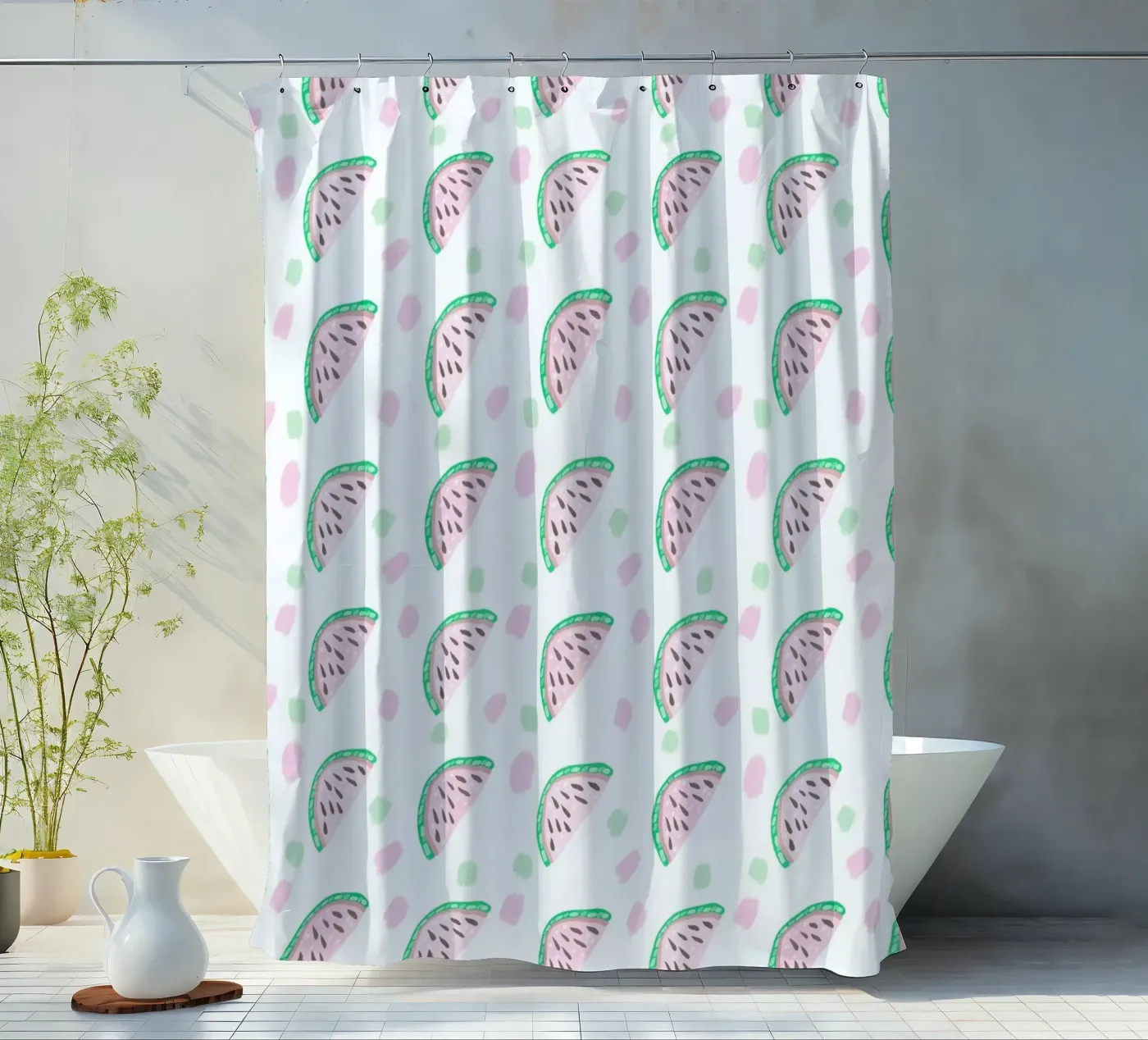 Watermelon Pattern Duschvorhang von Vasare Nar