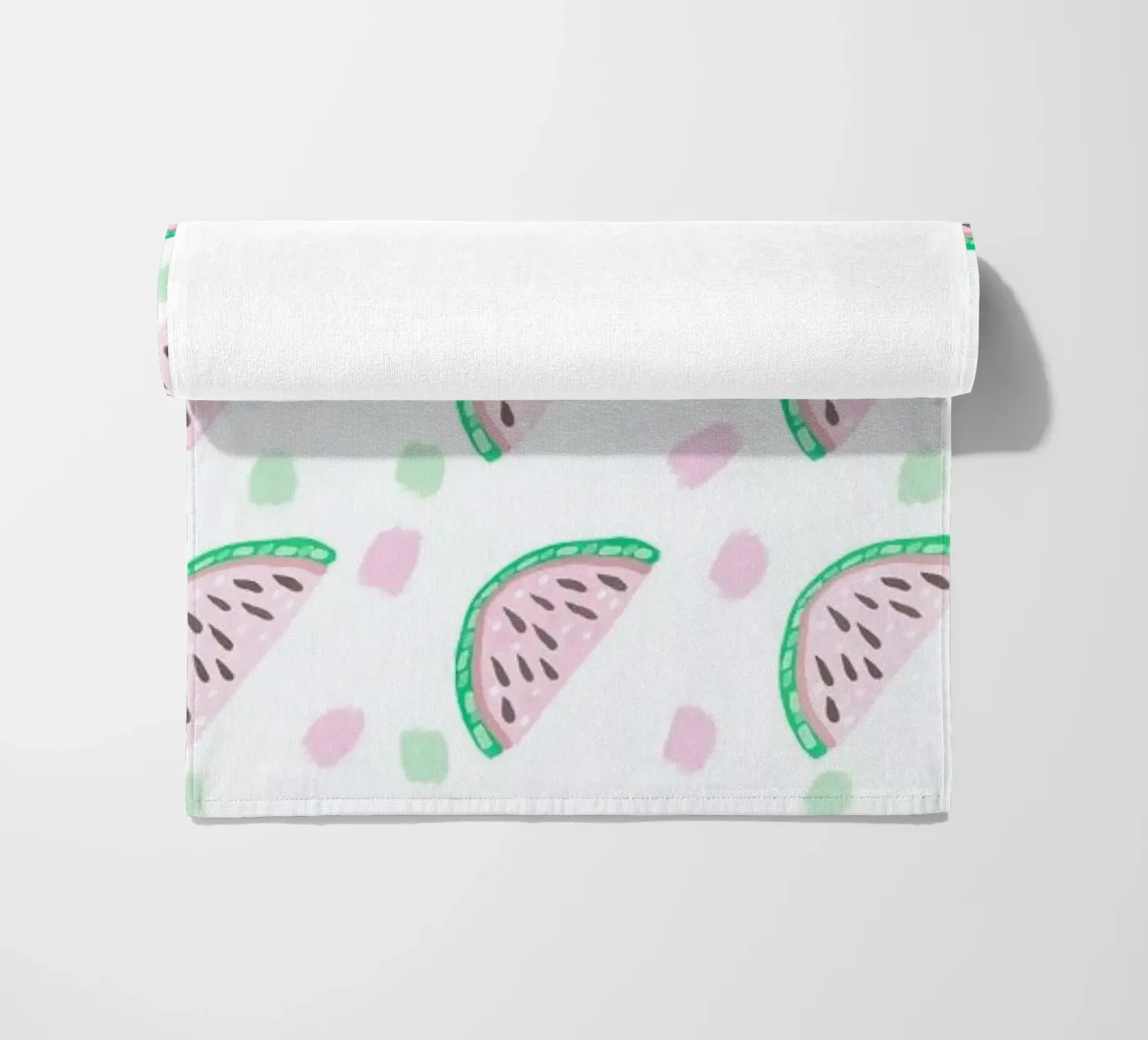 Watermelon Pattern beach towel by Vasare Nar