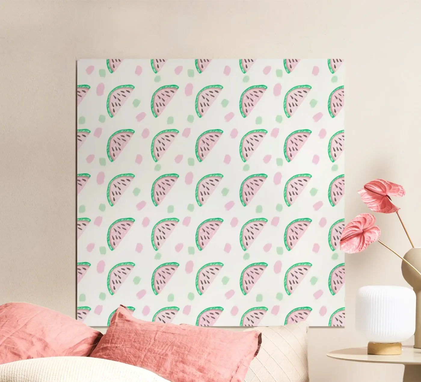 Watermelon Pattern poster by Vasare Nar