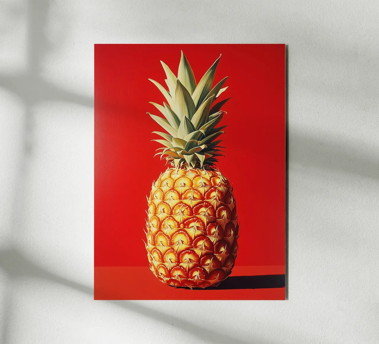 Ananas fiammeggiante alluminio dibond da Spice & Style