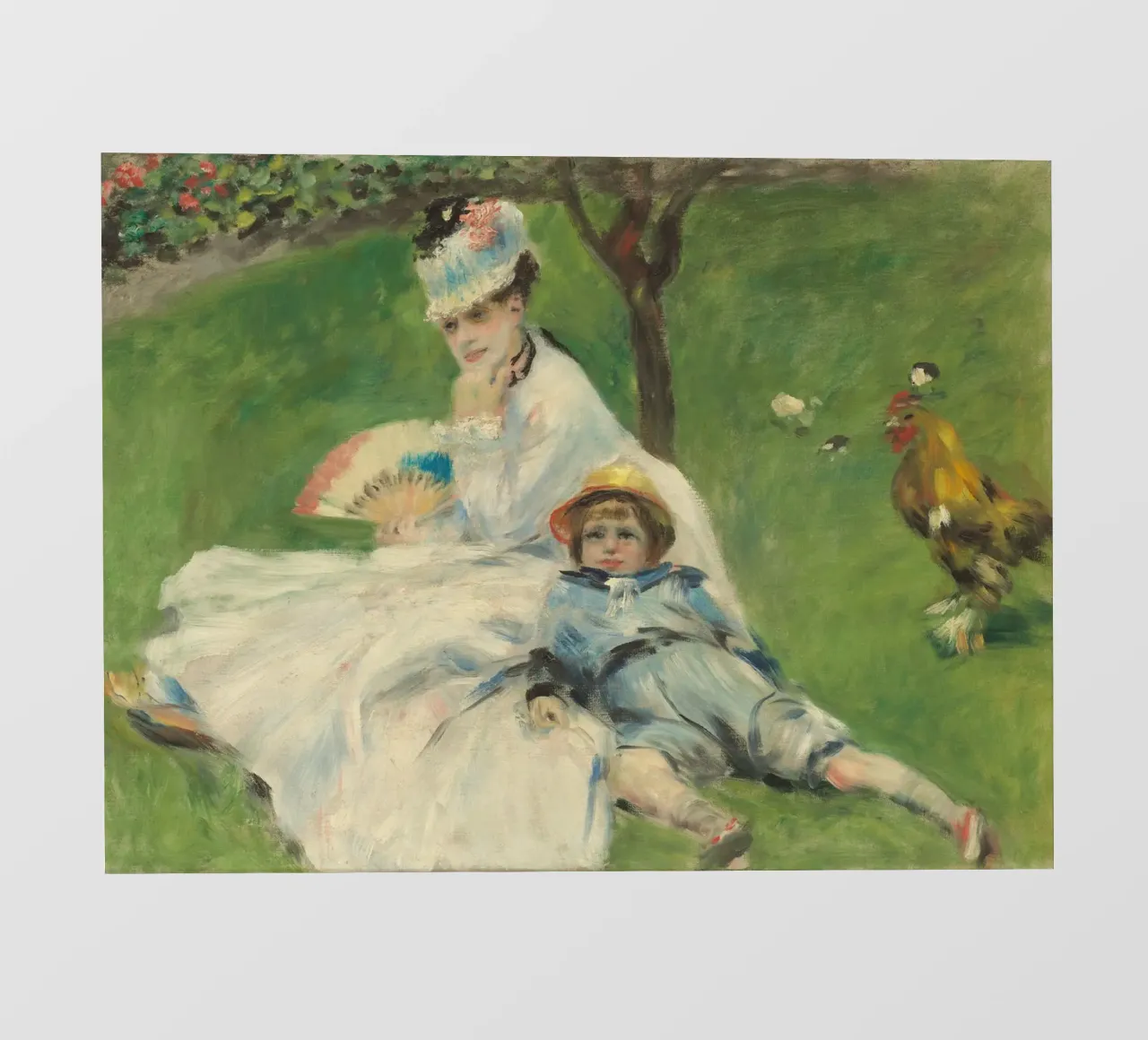 Pierre-Auguste Renoir - Madame Monet e suo figlio pellicola backlit da Timeless Artworks
