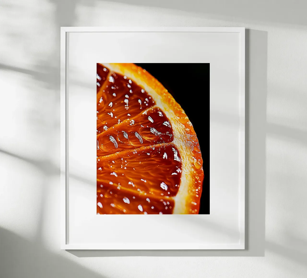 Arancione in grande stile poster con telaio in legno da Spice & Style