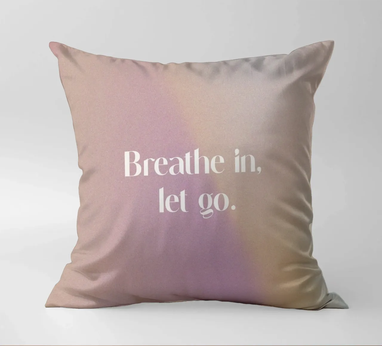 Breathe In Let Go cuscino da treechild