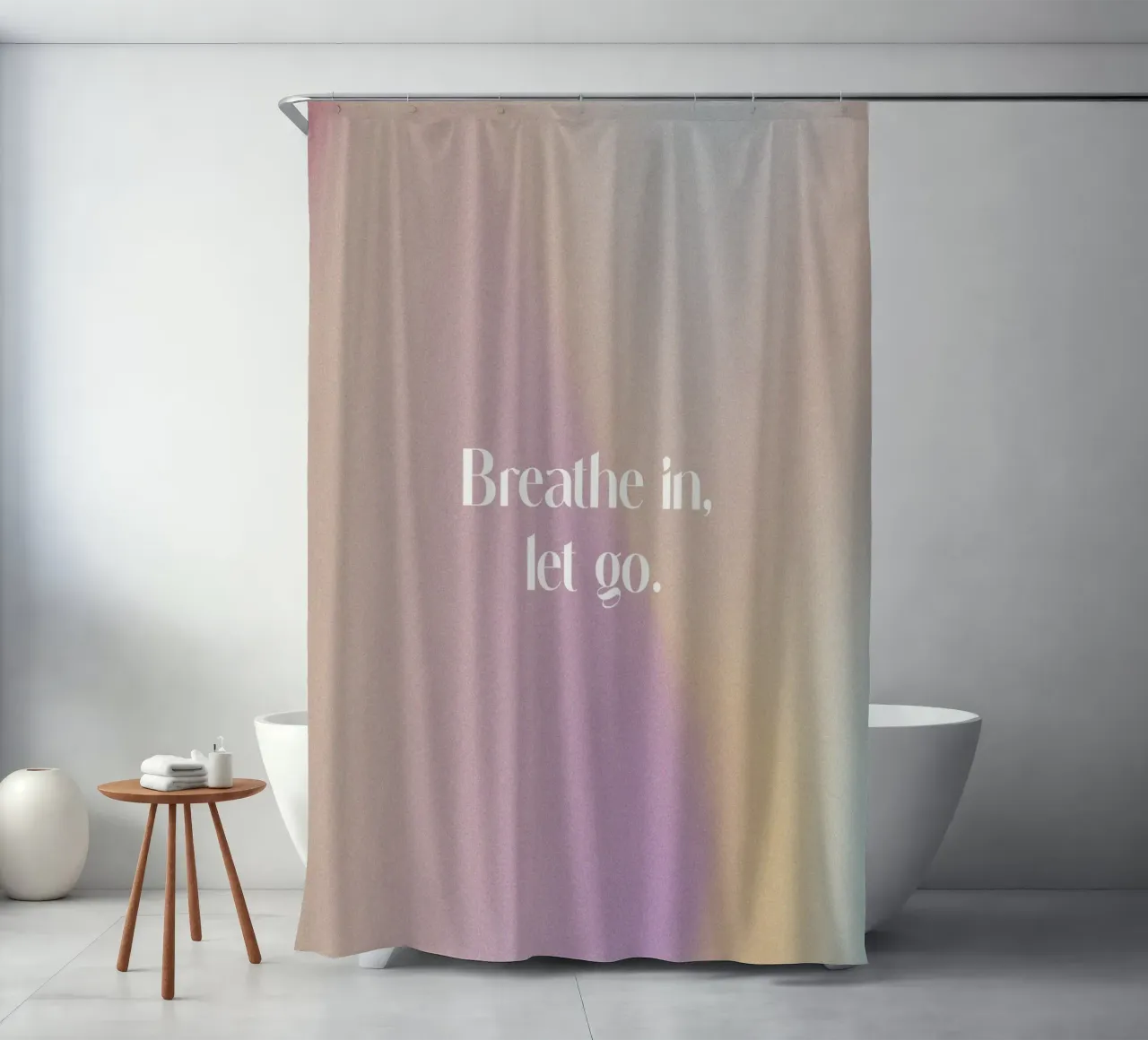 Breathe In Let Go tenda da doccia da treechild