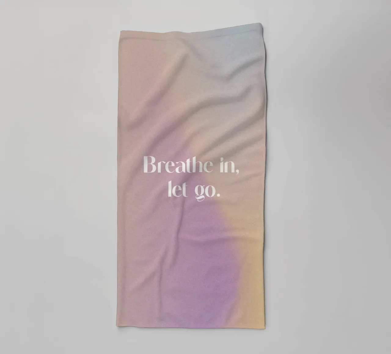Breathe In Let Go asciugamano da bagno da treechild