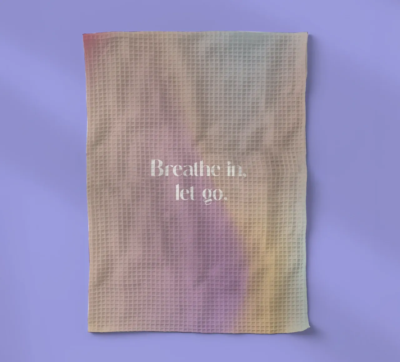 Breathe In Let Go canovaccio da cucina da treechild