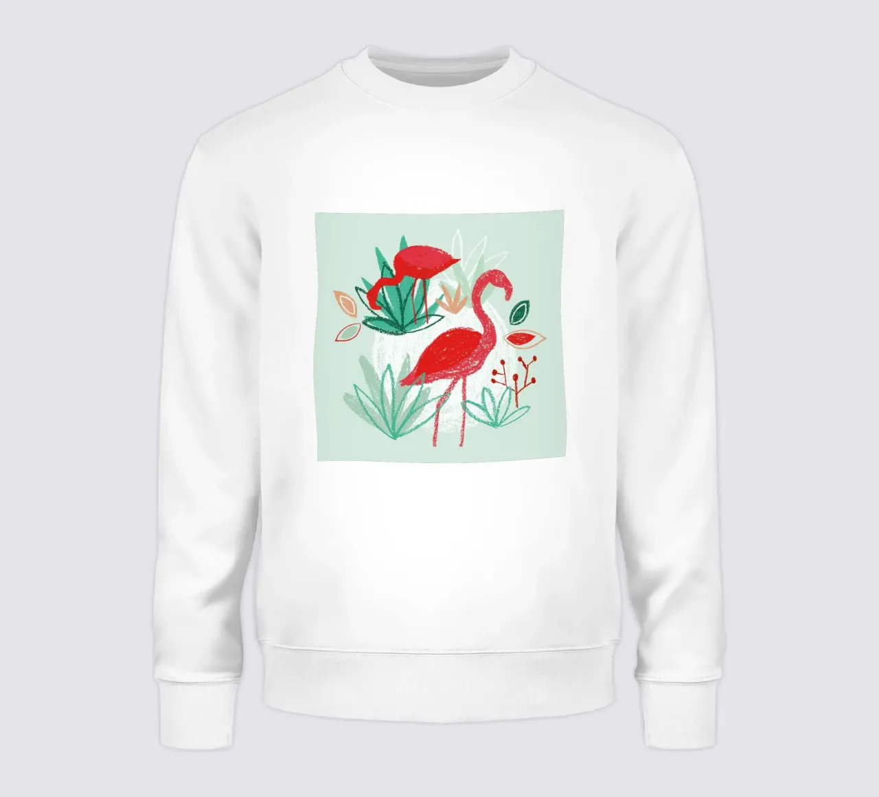 The Two Flamingos sweat de BlauMaschine