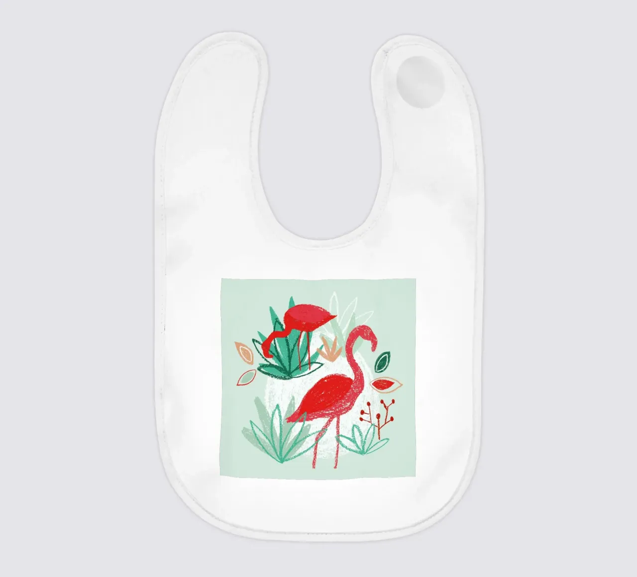 The Two Flamingos babero de BlauMaschine