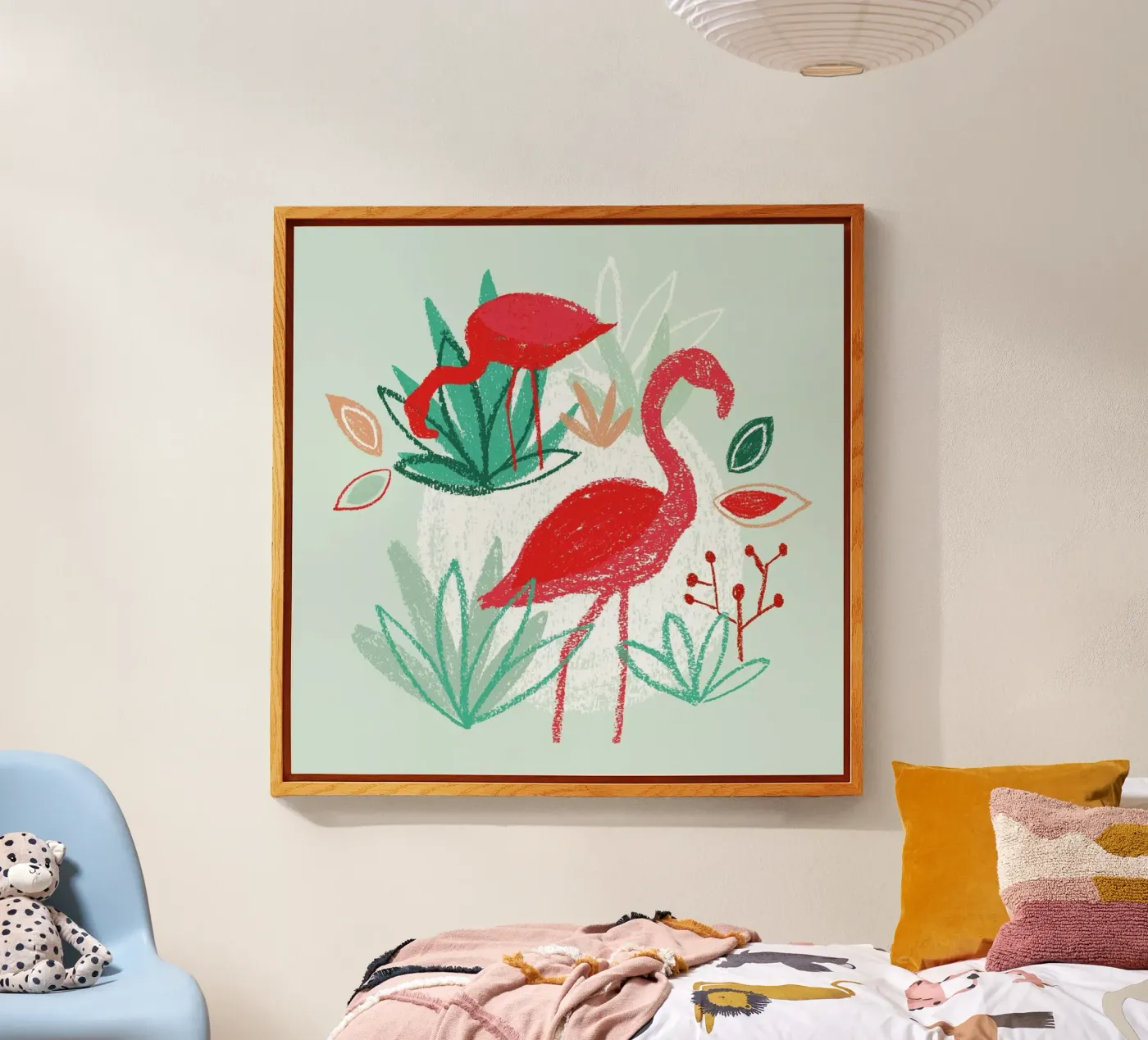 The Two Flamingos plexiglass da BlauMaschine