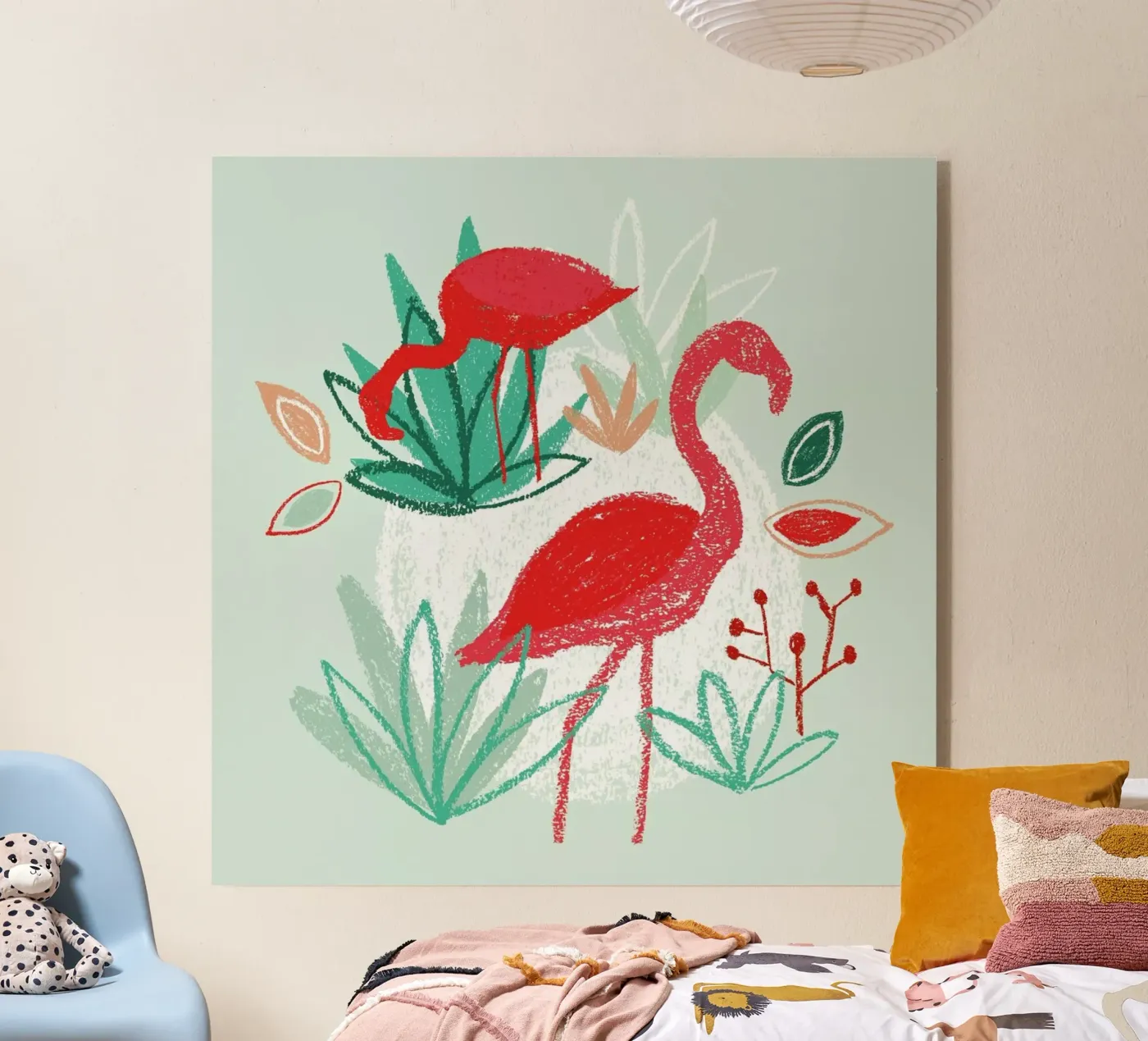 The Two Flamingos plexiglass da BlauMaschine