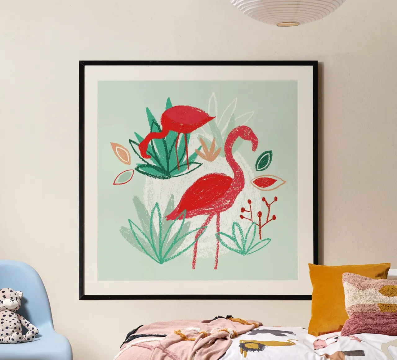 The Two Flamingos poster da BlauMaschine