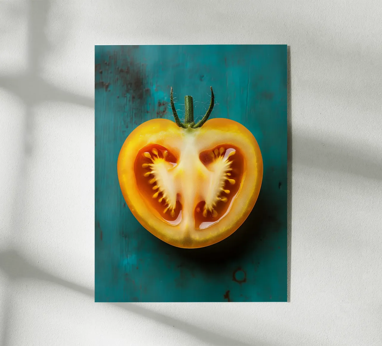 Bright yellow tomato acrylic glass by Spice & Style