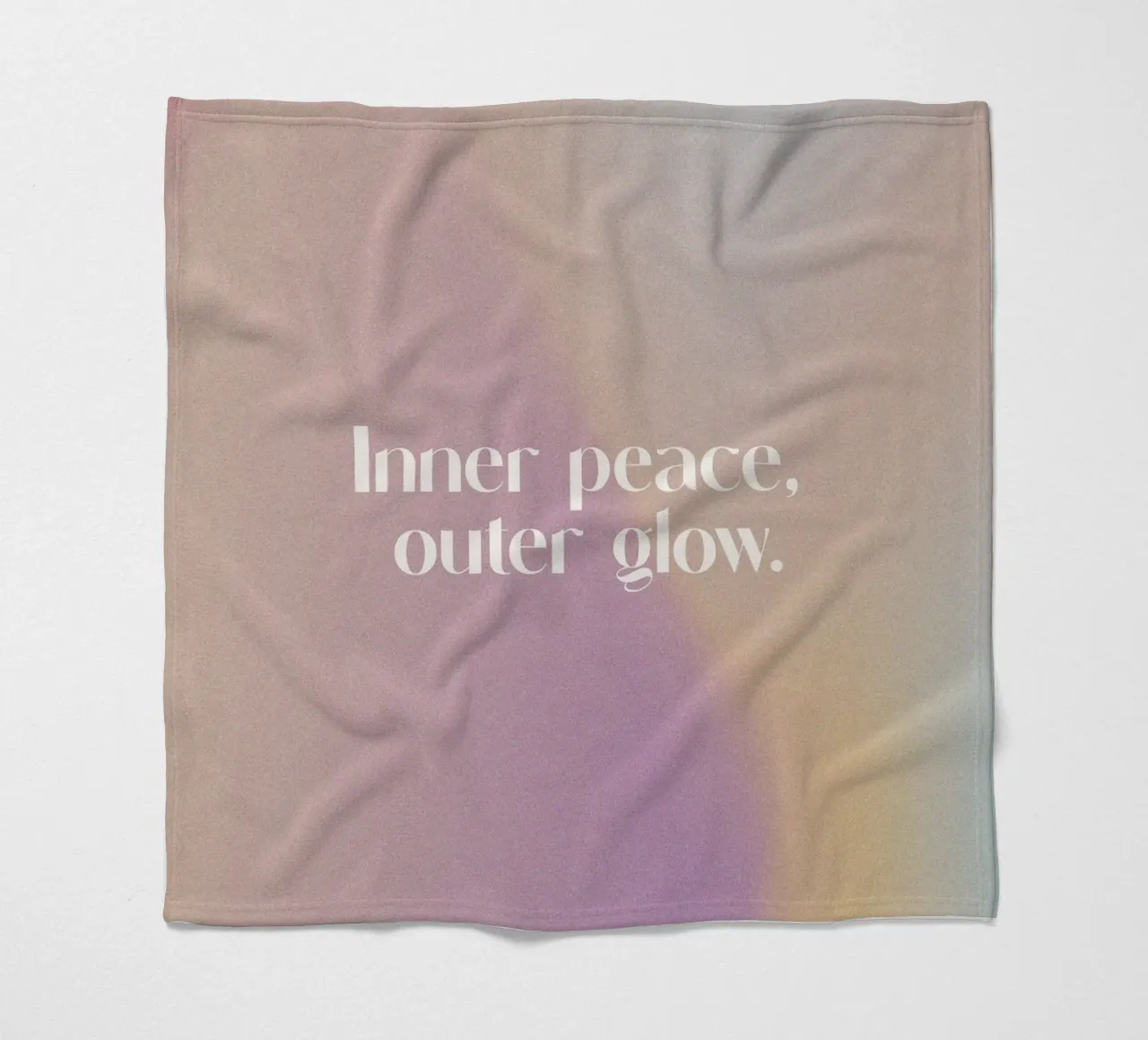 Inner Peace Outer Glow coperta in pile da treechild