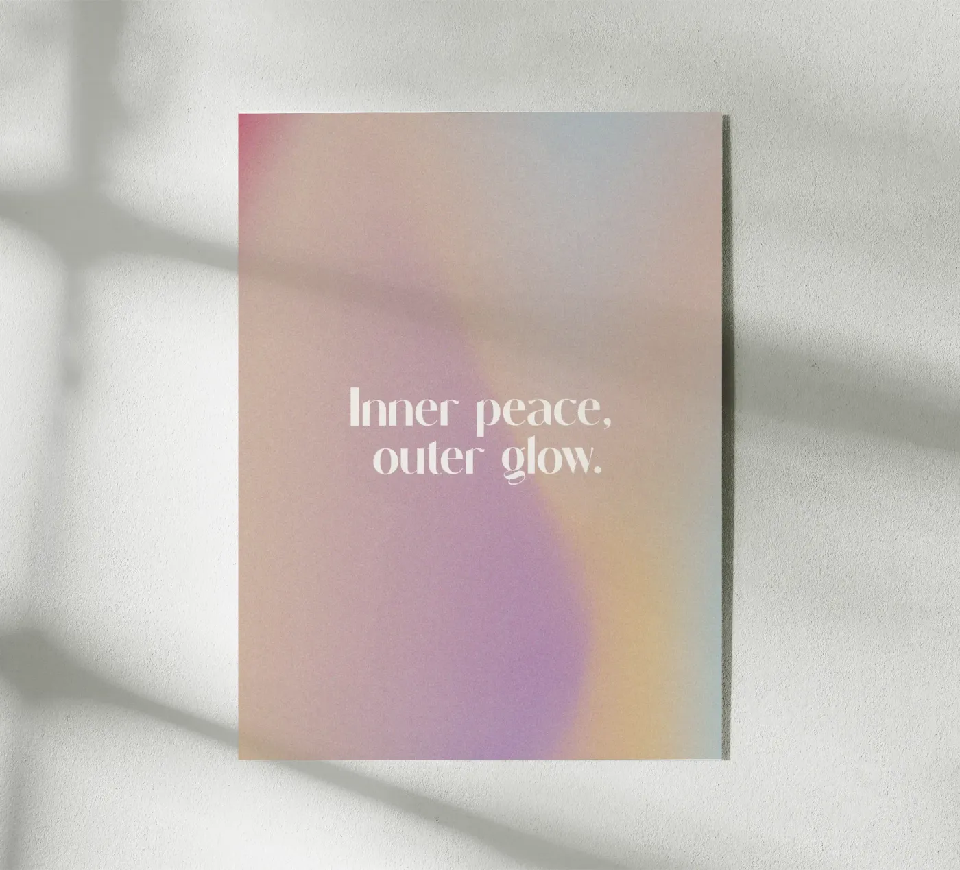 Inner Peace Outer Glow plexiglass da treechild