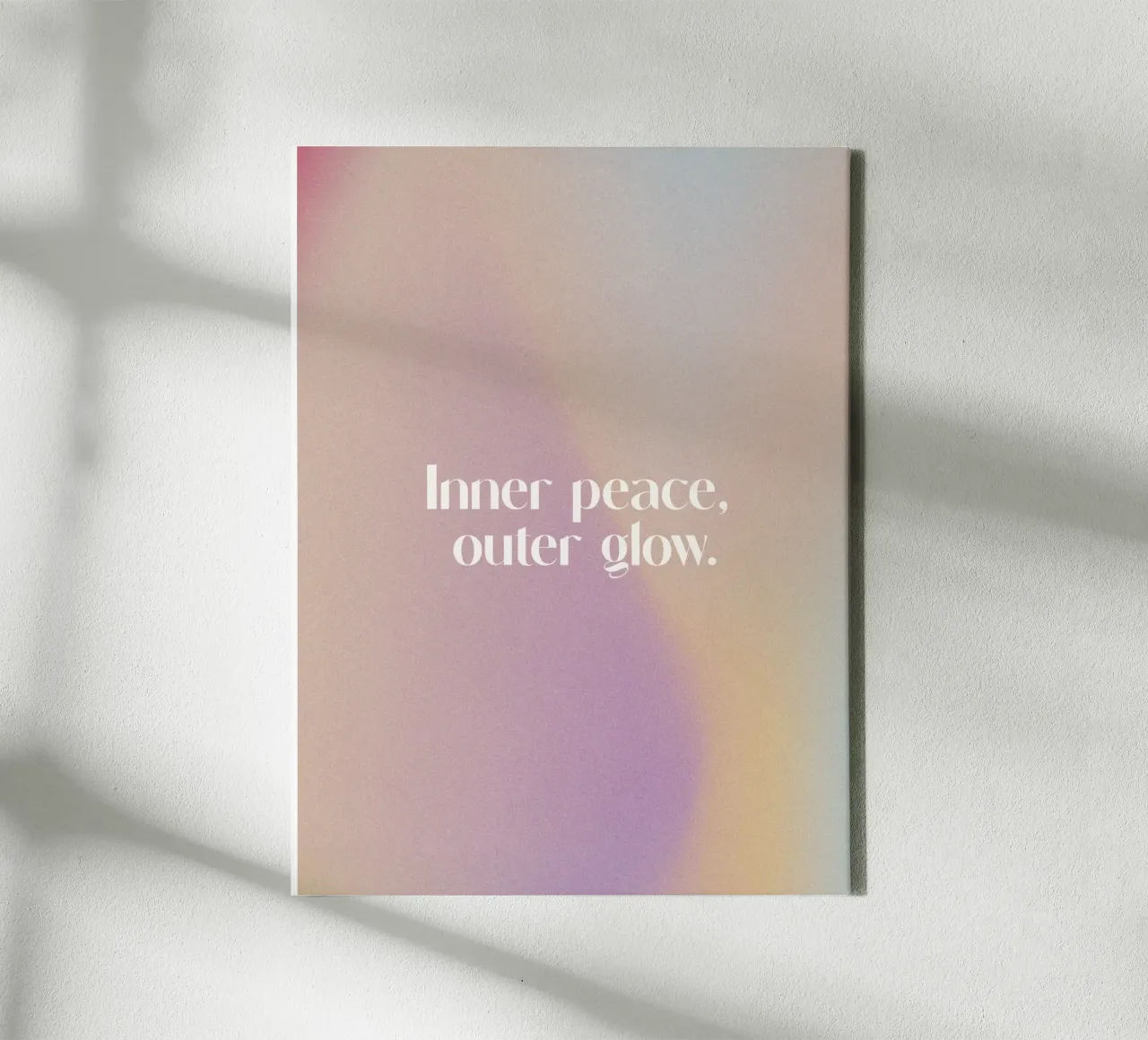 Inner Peace Outer Glow tela con Cornice a cassetta da treechild
