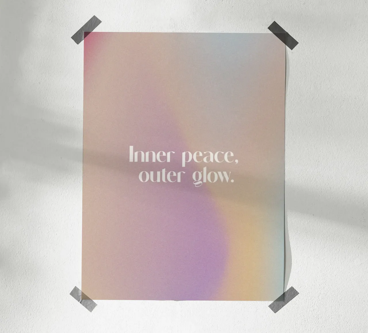Inner Peace Outer Glow poster da treechild