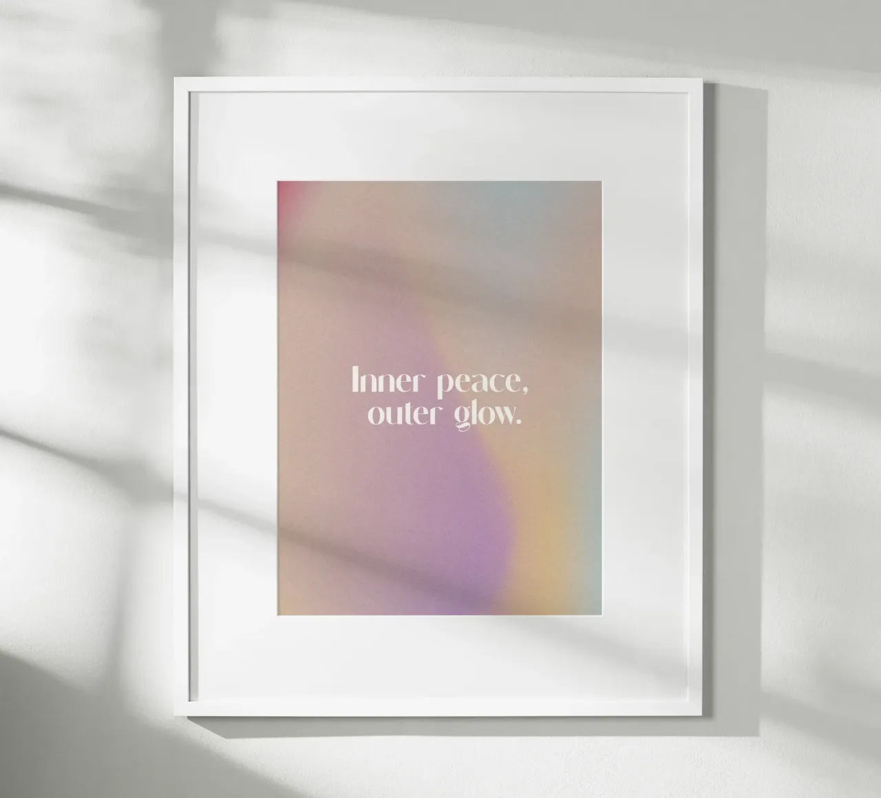 Inner Peace Outer Glow poster da treechild