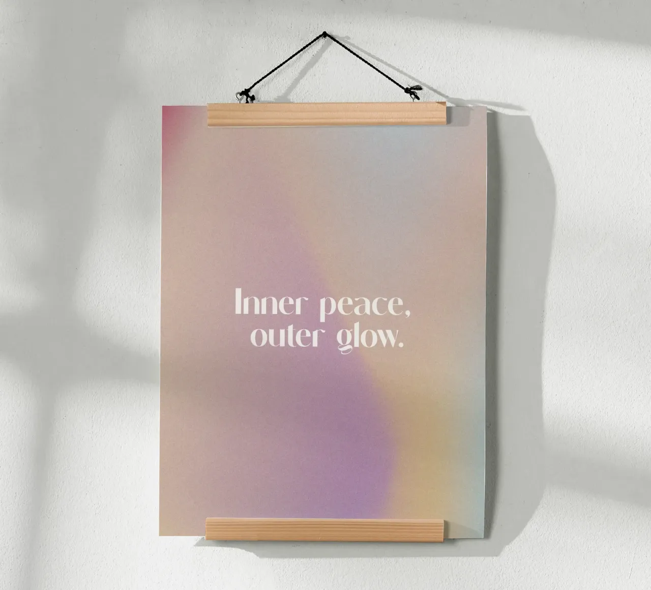 Inner Peace Outer Glow carta hahnemühle da treechild