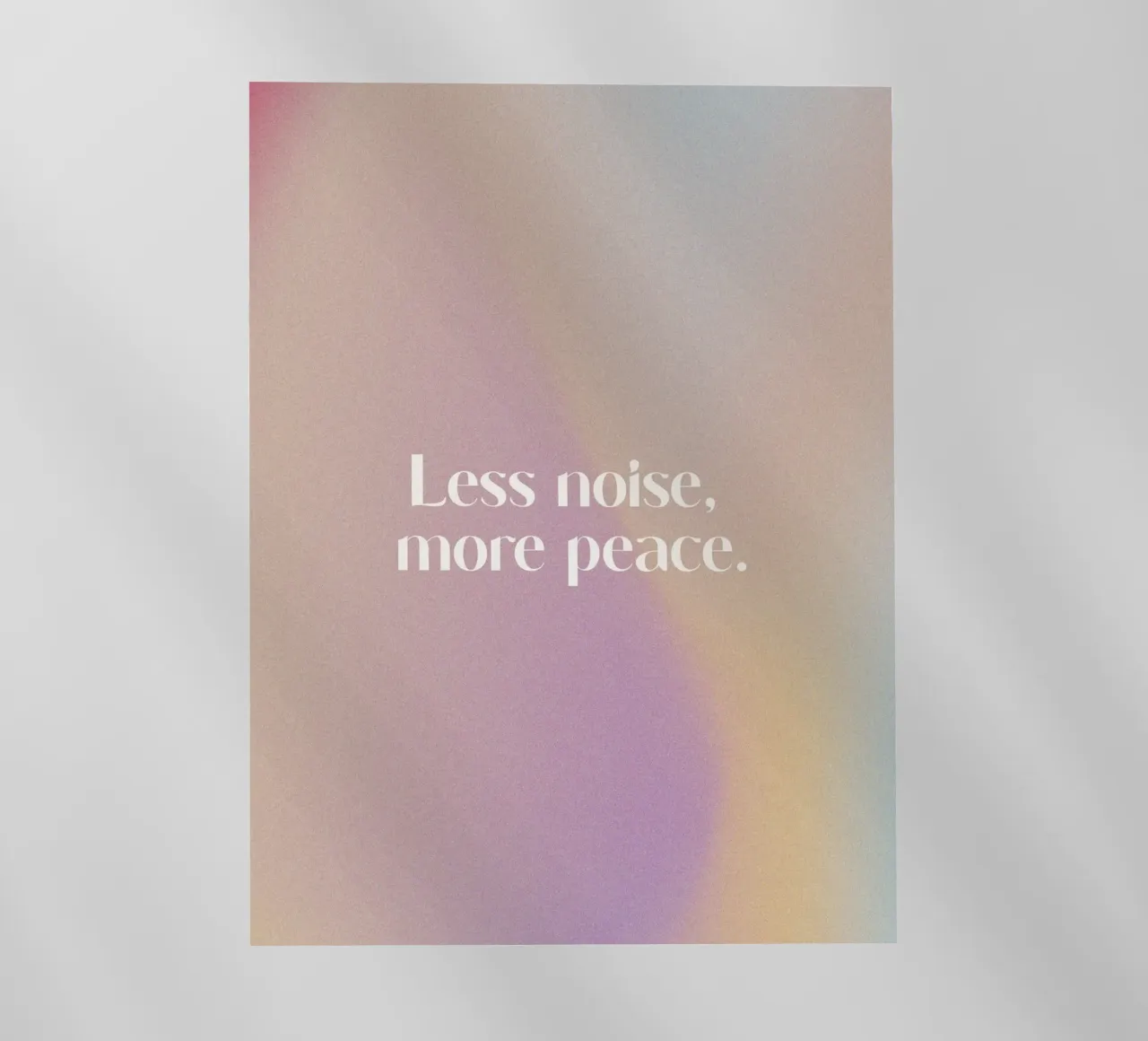 Less Noise More Peace pellicola backlit da treechild
