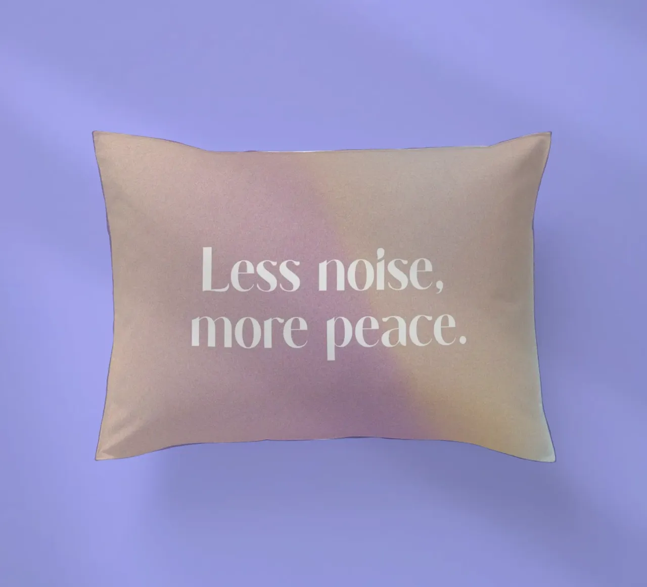 Less Noise More Peace cuscino da treechild
