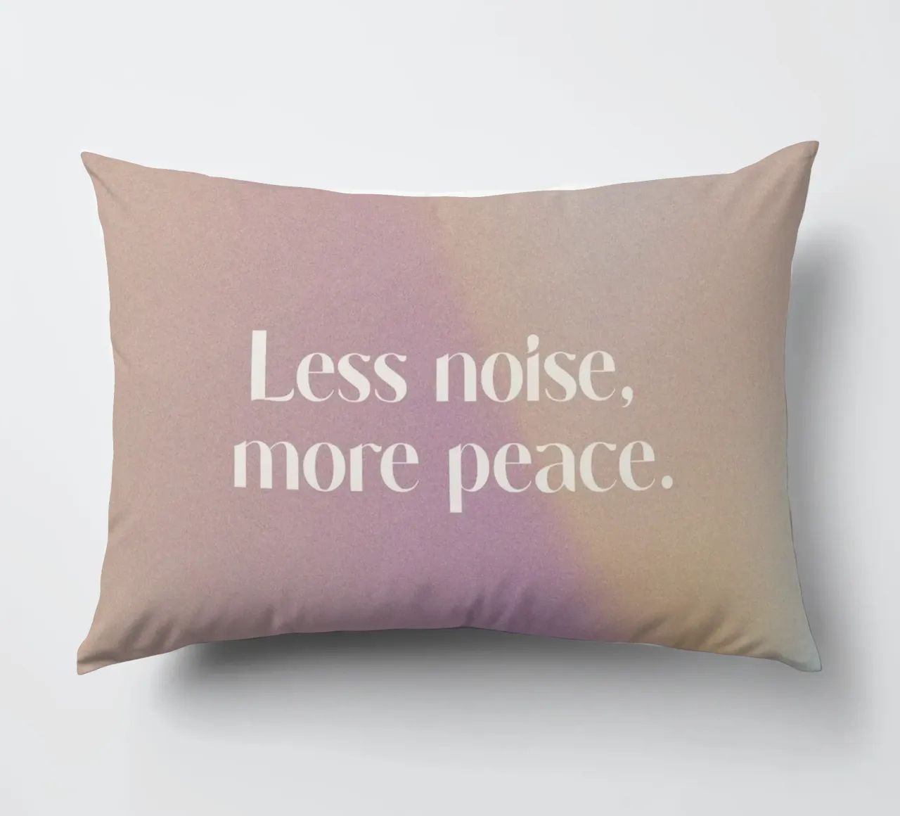 Less Noise More Peace cuscino da treechild