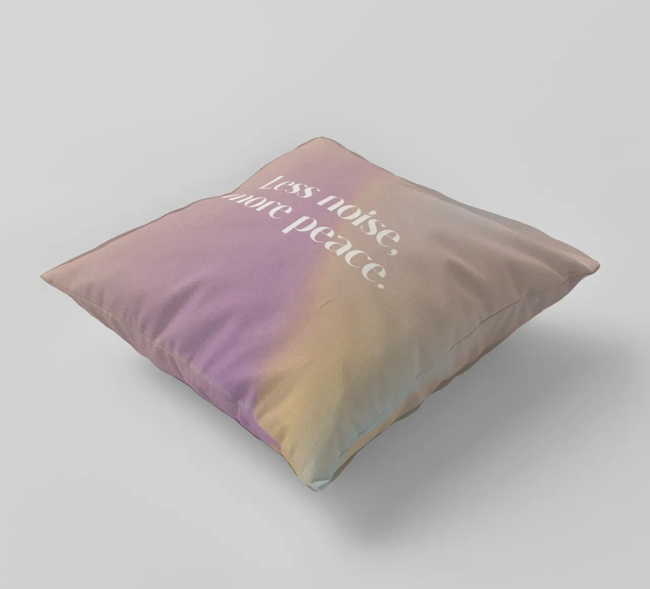 Less Noise More Peace cuscino da treechild