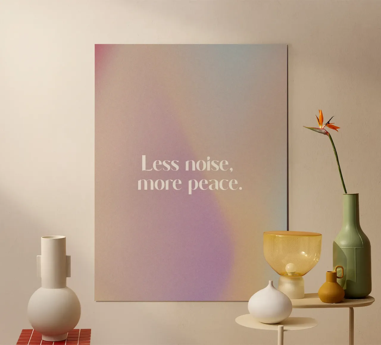 Less Noise More Peace carta hahnemühle da treechild