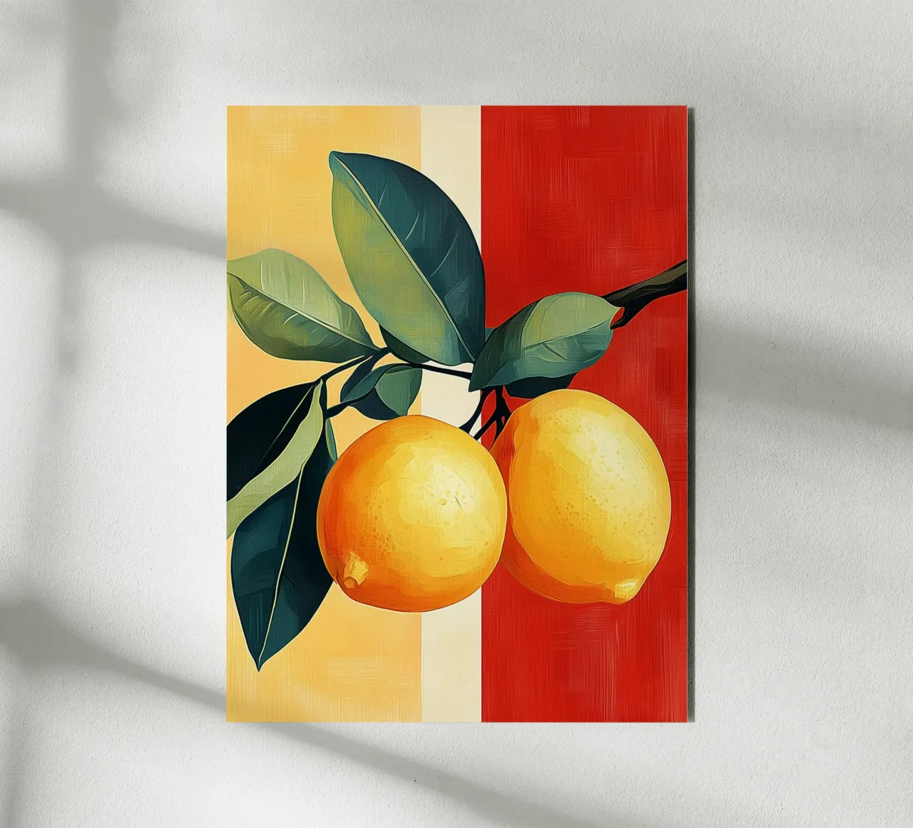 Limoni in contrasto alluminio dibond da Spice & Style
