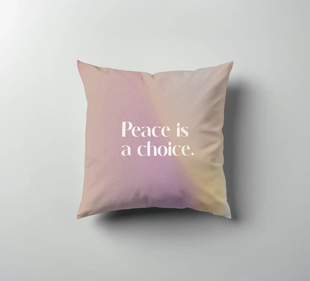 Peace Is A Choice cuscino da treechild