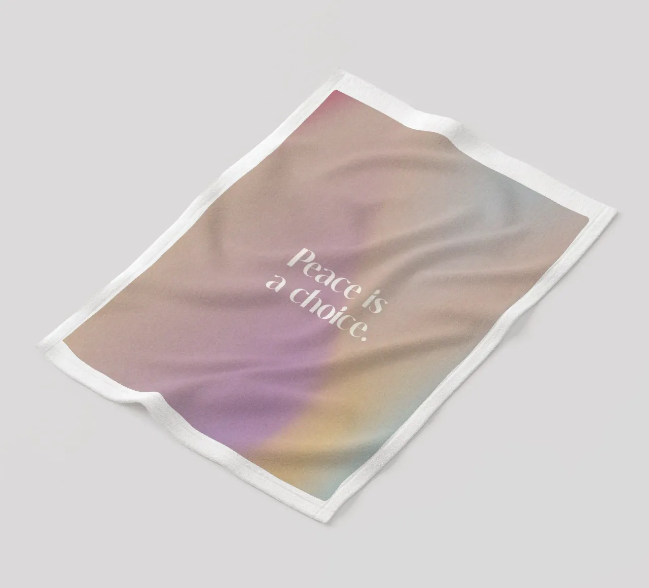 Peace Is A Choice coperta in pile da treechild
