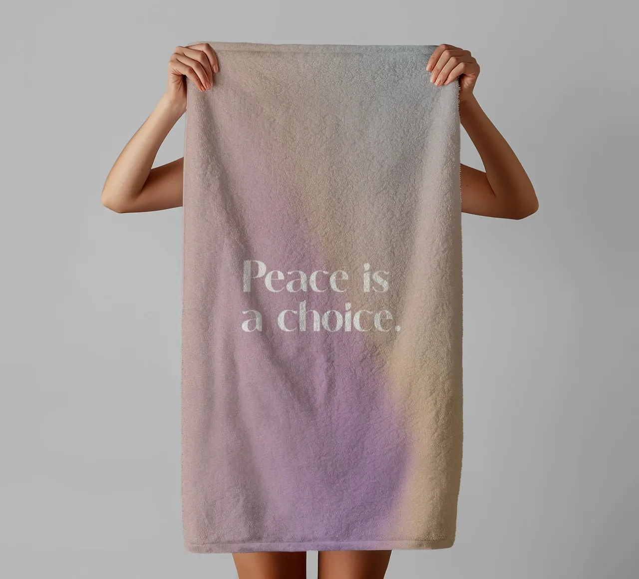 Peace Is A Choice asciugamano da bagno da treechild