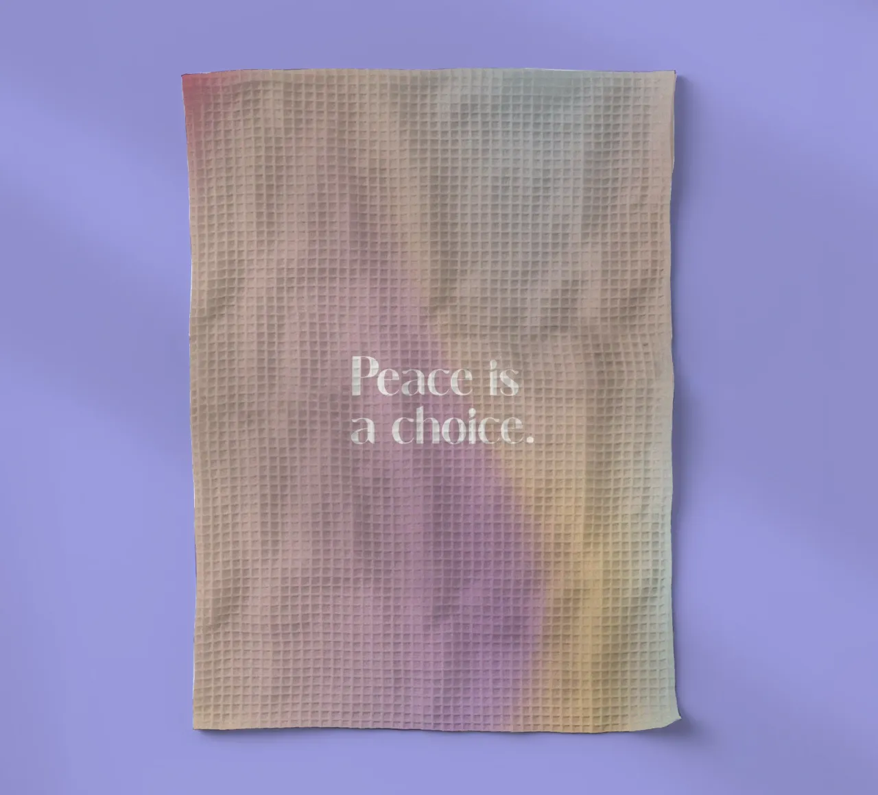Peace Is A Choice canovaccio da cucina da treechild