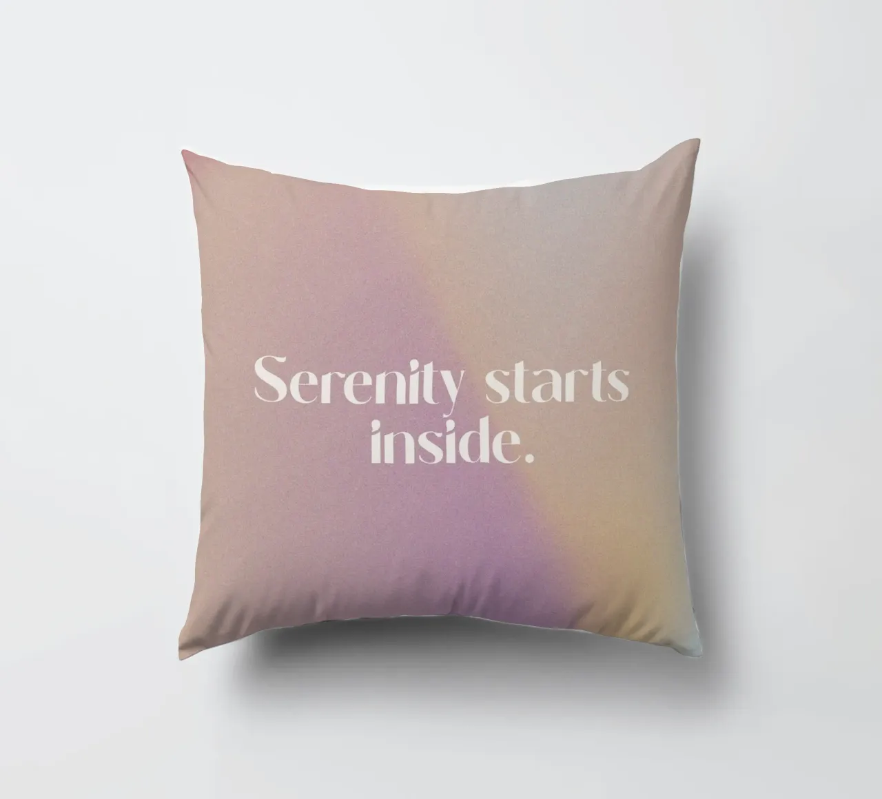 Serenity Starts Inside cuscino da treechild