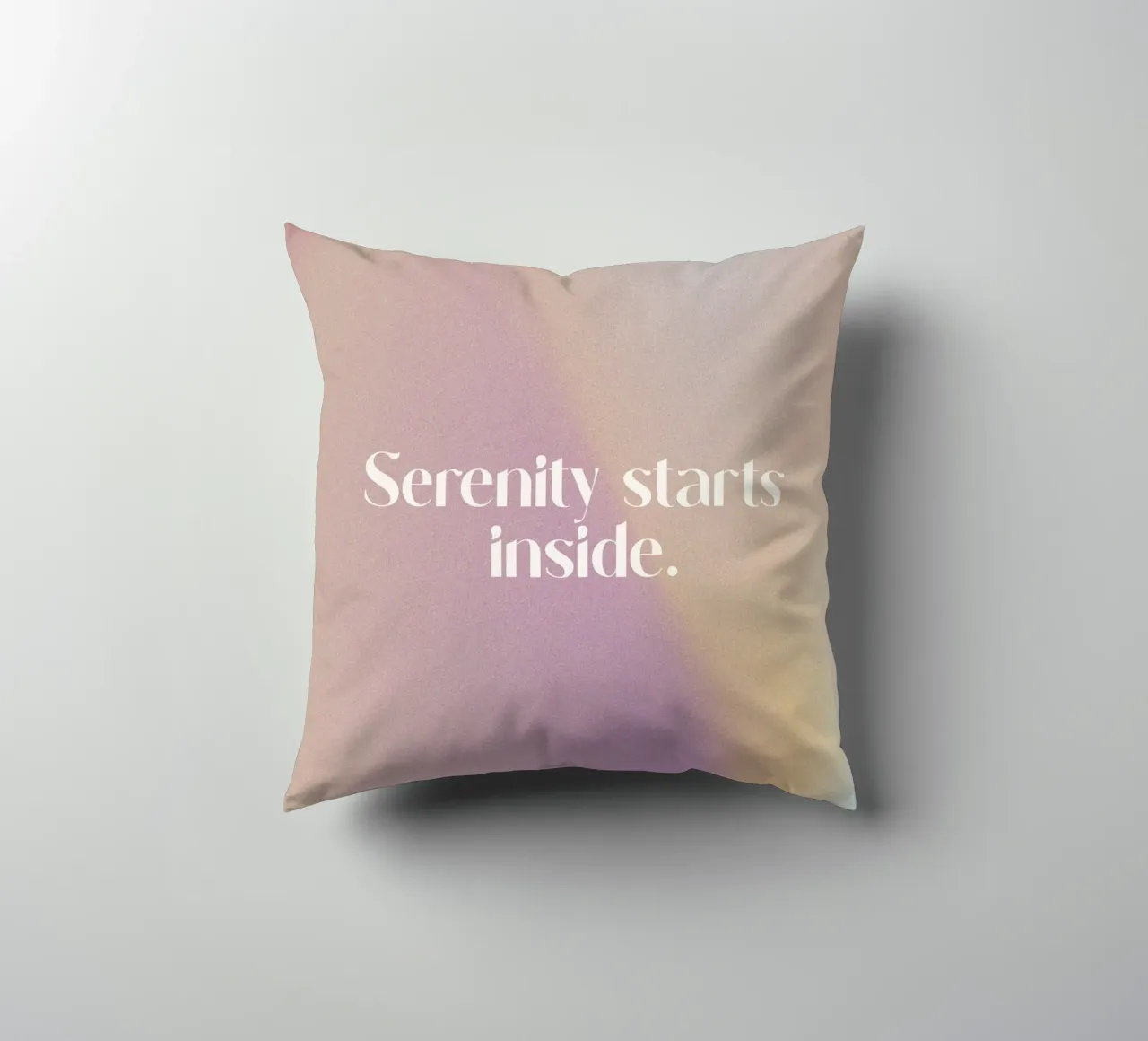 Serenity Starts Inside cuscino da treechild