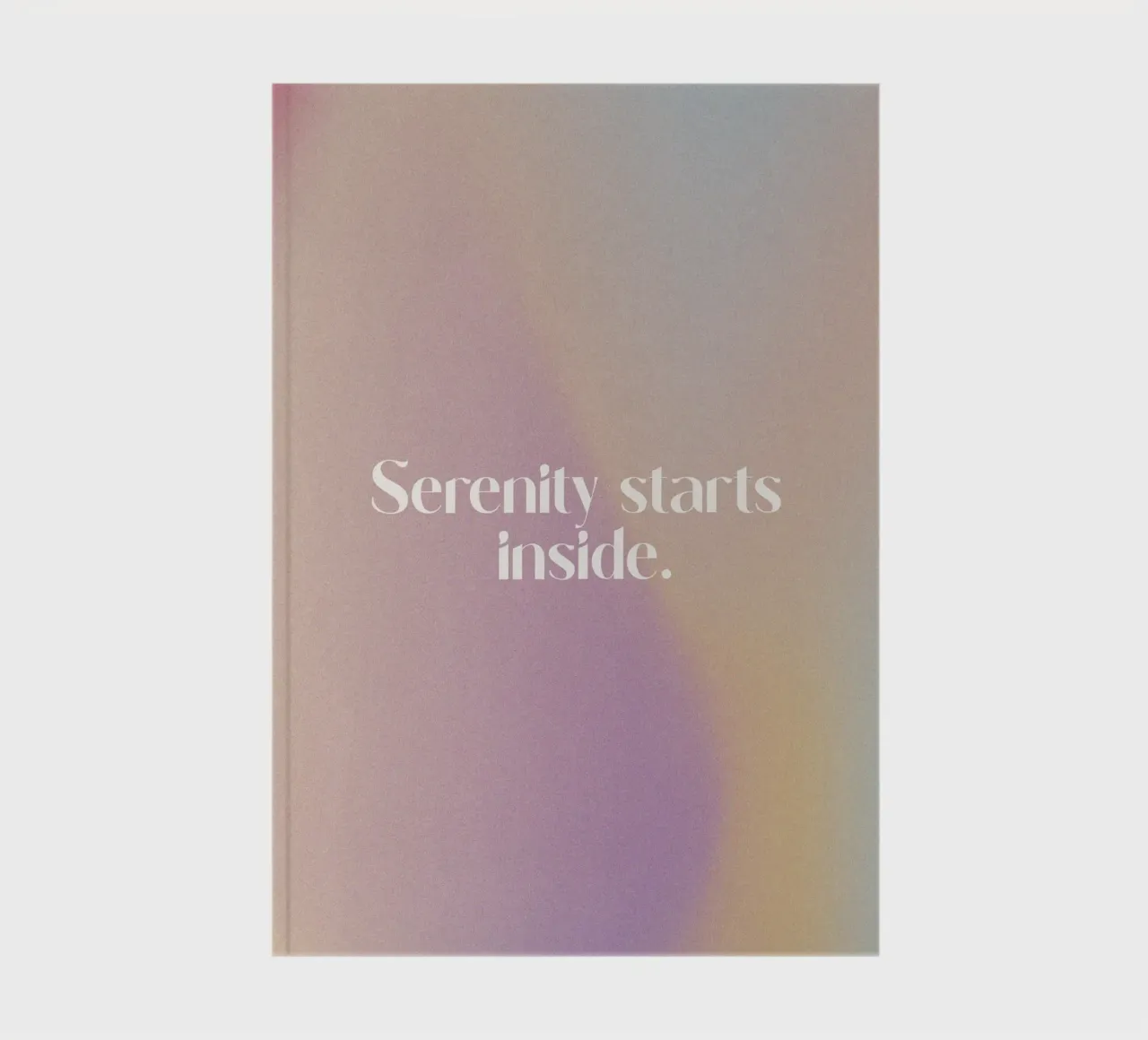 Serenity Starts Inside notebook by treechild
