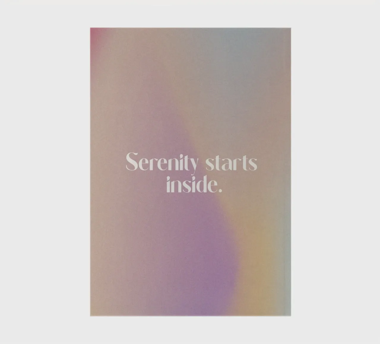 Serenity Starts Inside notebook by treechild