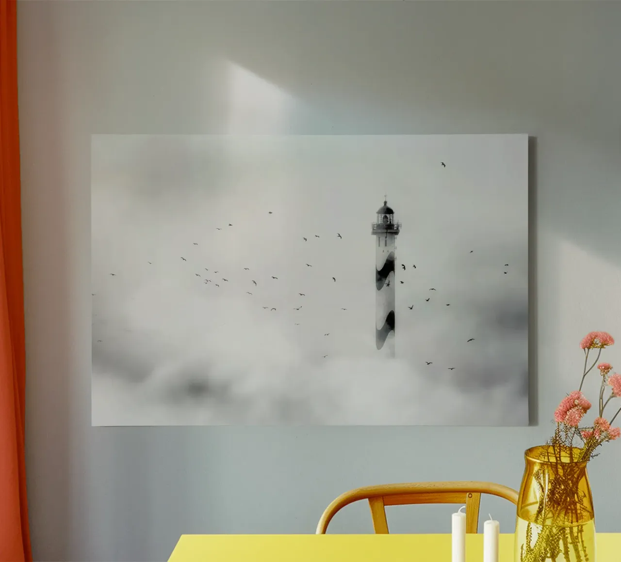 The Fog - Piet Flour tela da Pictufy
