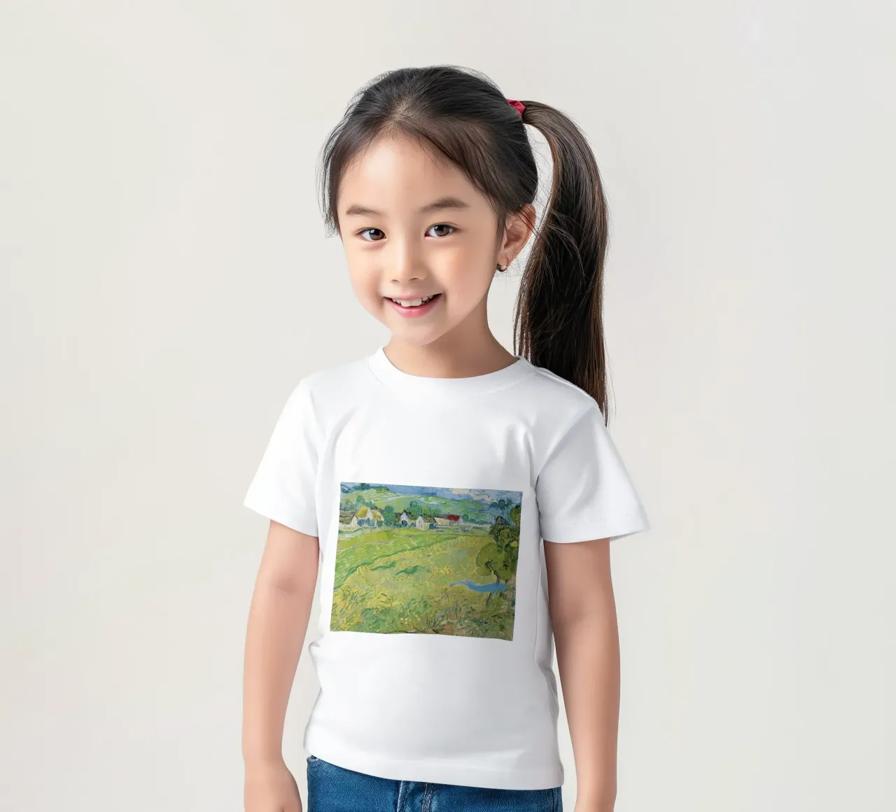 Vincent van Gogh - Ansicht von Vessenots bei Auvers Kinder T-Shirt von Timeless Artworks