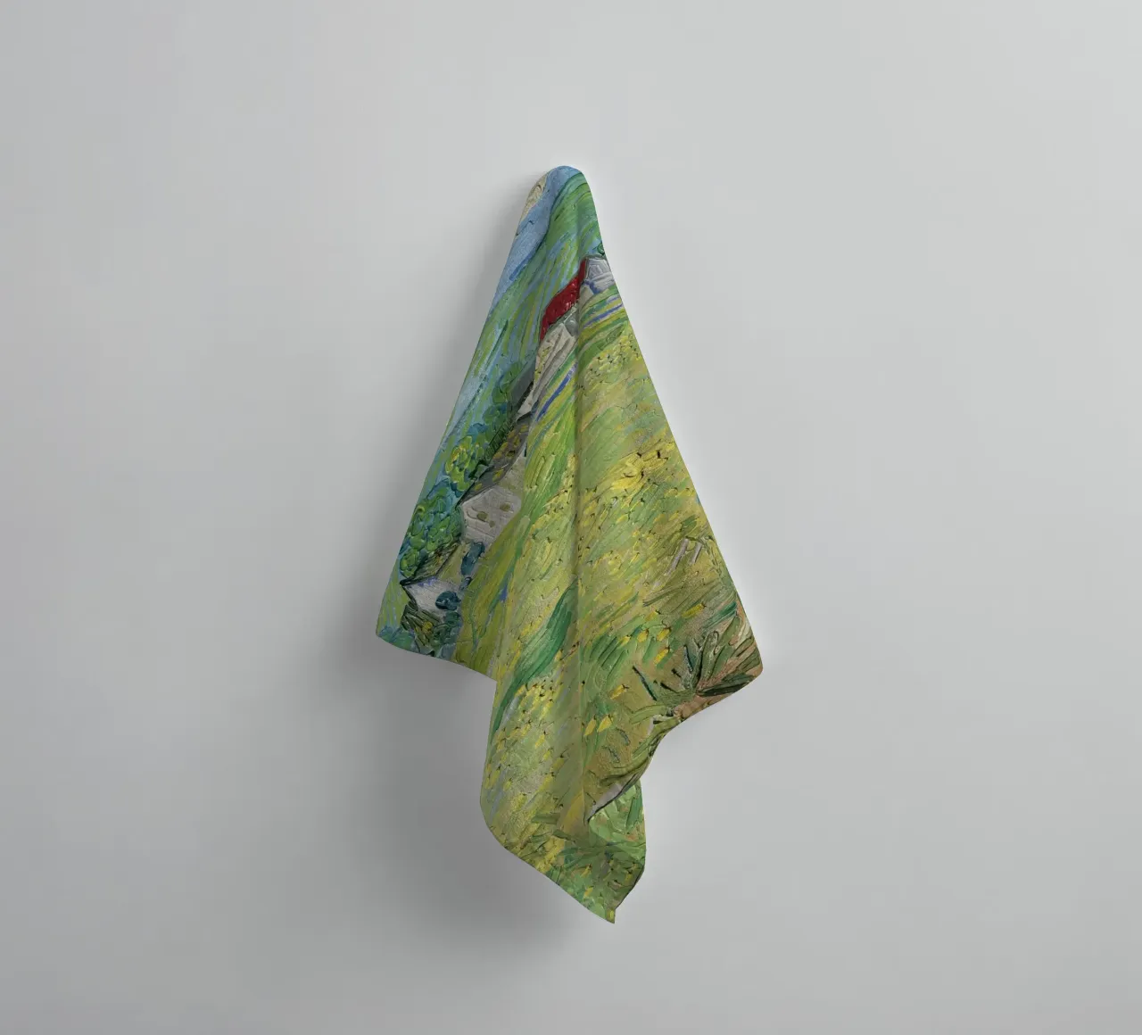 Vincent van Gogh - Vue de Vessenots près d'Auvers serviette de bain de Timeless Artworks