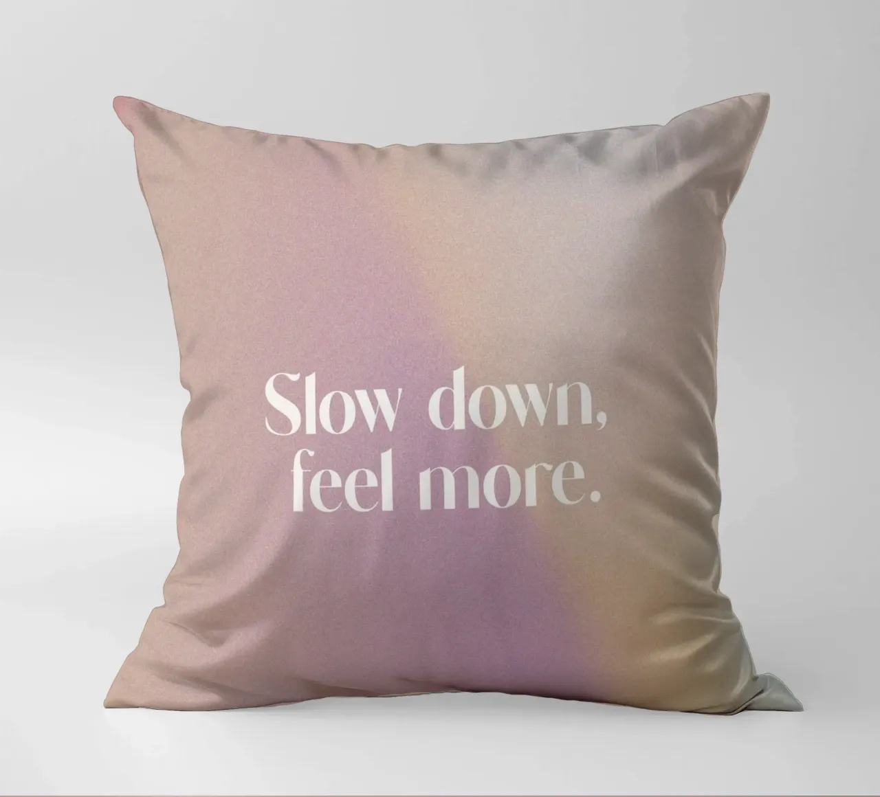 Slow Down Feel More cuscino da treechild