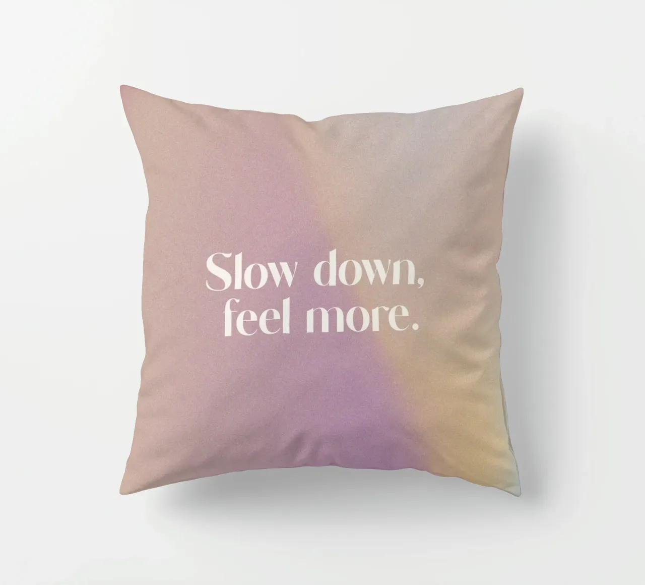 Slow Down Feel More cuscino da treechild
