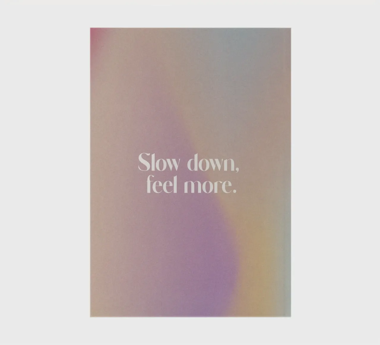 Slow Down Feel More notebook by treechild