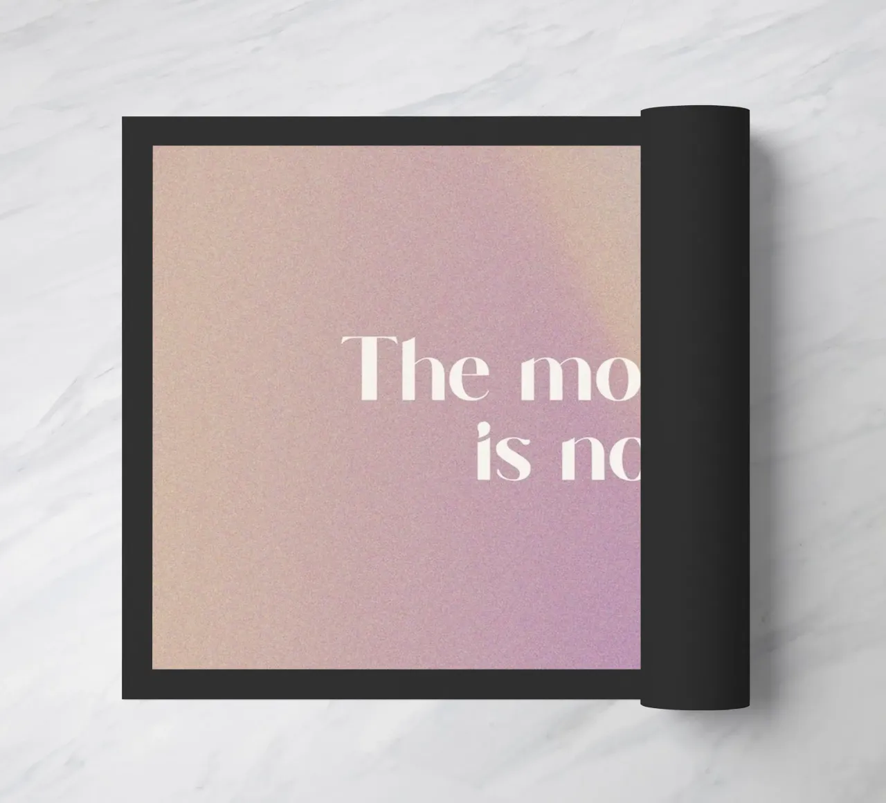 The Moment Is Now doormat by treechild