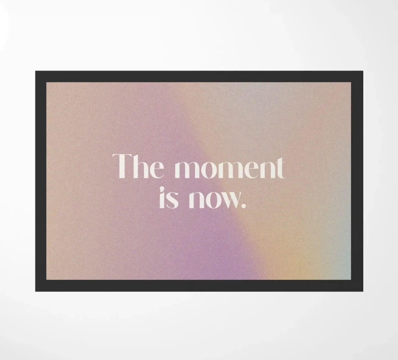 The Moment Is Now doormat by treechild