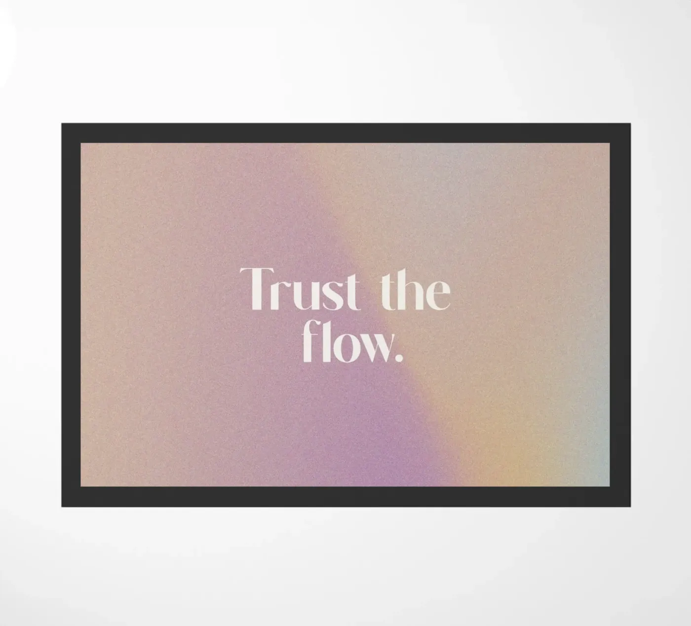 Trust The Flow doormat by treechild