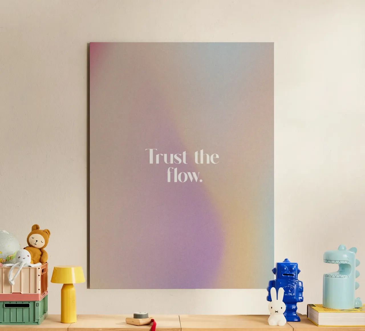 Trust The Flow alluminio dibond da treechild